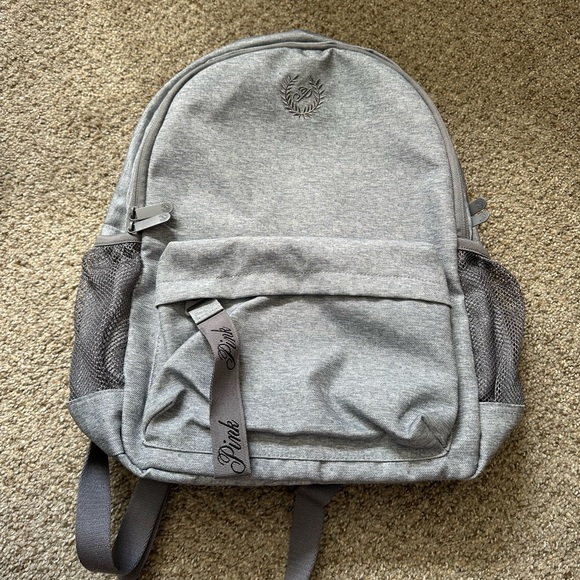 PINK Victoria's Secret Handbags - PINK Victoria's Secret Gray Everyday Backpack by PINK Victoria's Secret